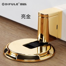 鼎福樂 機械門吸 鋅合金門檔, 1個, 亮金