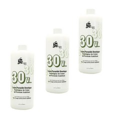 Super Star 30 볼륨 크림 페록사이드 과산화수소수 디벨로퍼, 3개, 946ml