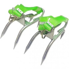 나무 오르기 스파이크 미끄럼 방지 고양이 발톱 신발 세트 야외 등반 코코넛 따기 및 사냥 관찰용 전문가용 수목가공 장비 쉽게 착용 가능, 나무 오르기 스파이크 미끄럼 방지 고양이 발톱 신발 세