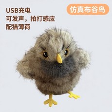 狂嗨抖抖鳥電動貓咪玩具 發聲仿真小鳥 狩獵自嗨神器逗貓棒, 布穀鳥opp裝, 1個