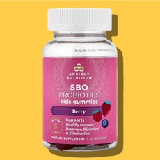 어린이 SBO Ancient Nutrition 프로바이오틱 베리 맛 50억CFU 30구미젤리, 30정, 1개