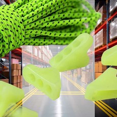 텐트 야광 삼각 스토퍼 10p 타프 형광 장비 줄길이 캠핑 버클