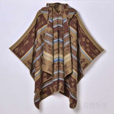 케이프숄 여성 자카드 숄케이프 판쵸 케이프 K07