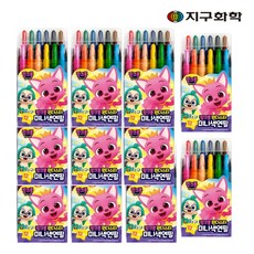 지구화학 핑크퐁 원더스타 미니 색연필, 12색, 11개