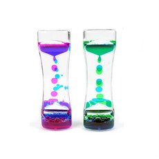 조은생활 오일 모래시계 부담없는선물, 블루핑크