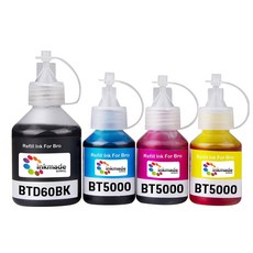 BTD60BK BT5000 호환잉크 4색 세트 MFC-T920DW DCP-T220 DCP-T720DW HL-T4000DW DCP-T420W DCP-T310, 1개