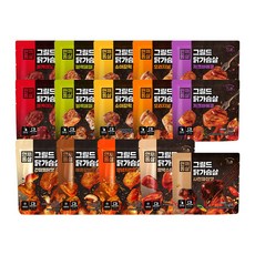 한끼통살 그릴드 닭가슴살 혼합 15개입 세트, 100g, 1세트