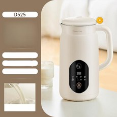 조영 두유 제조기 0.6L 2인용 또우장 두유기 1인용, 웜베이지, 기본 색상