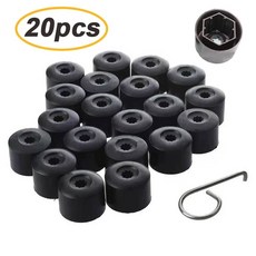 20개 자동차 너트 볼트 커버 먼지 방지 장식 보호 스크류 허브용, 20pcs