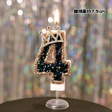 皇冠數字生日蠟燭 蛋糕派對裝飾, 1個, 皇冠數字蠟燭4