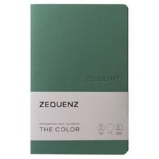 지퀀스 타임밸류 더 컬러 프로페셔널 노트 A6 24매입, 제이드, 1개