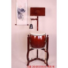 난타북 공연 타악기 대만 소가죽 큰북 삼각대 세트, 36cm 두꺼움, 1개