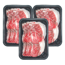 국내산 차돌박이 구이용 소고기, 3개, 200g