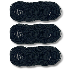 주르제이 고탄력 무매듭 머리끈 300개+파우치 3개