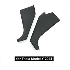 쿠쿠스토어 테슬라 모델 Y 2024 HW4.0 레스트 페달 사이드 가드 보호대 커버 TPE 안티 킥 스티커 전면 도어, 01 사계절, 01 TPE, 01 for MY 2024 HW4.0