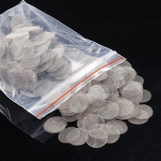 不鏽鋼菸斗助燃網 過濾網片 菸斗清潔配件, 1個, 19mm,50片