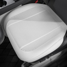 내마모성 가죽 자동차 시트 커버 사계절용 앞뒤좌석 보호 쿠션, 1개, 13. 1pcsFront-White