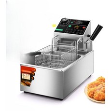 업소용 전기 튀김기 220V 자동 리프팅 6L 치킨 돈까스 감자튀김 실린더, 01. 6L 기계식 타이밍 자동 리프팅 모델