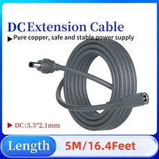 DC 남성-여성 확장 어댑터 케이블 0.5-20M 20AWG 전원 코드 Starlink Mini 용 PVC 방수 공급 장치, 기타