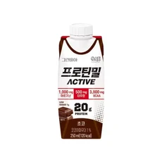 프로틴밀 액티브 초코 x 18팩, 1개, 250ml