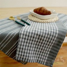 달빛홈즈 테이블세팅 린넨 냅킨세트, 그레이 3종세트