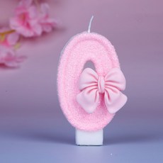 솜사탕 왕리본 럭셔리 숫자초 웨딩 백일 돌잔치 결혼기념일 환갑 특별한 생일 100일 넘버, 1개, 100g, 0번