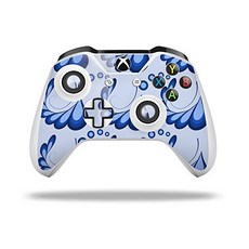 XBOX One SX 컨트롤러와 호환되는 WraptorSkinz 데칼 비닐 스킨 랩 - 꽃잎 블루컨트롤러 미포함, XBOX One SX 컨트롤러와 호환되는 Wraptor