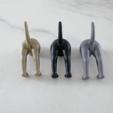 廢物專賣店 狗屁屁牙膏器 可愛造型牙膏頭/牙膏蓋 擠牙膏神器 抖音同款生日/交換禮物, 黑色, 1個