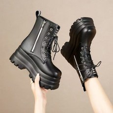 티류으스 남성 키높이 통굽워커 8cm 증높이 구두 다리길어보이는 캐주얼구두 CQ