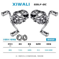 犀瓦力 GOLF-DC 二代 水滴輪, 一代高爾夫DC【長軸線杯】,泛用線杯#右手【適合遠投打黑】