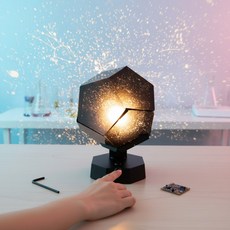 사계절 별자리 투영기 플라네타리움 조립 키트 천체 관찰 꼬마전구 스탠드 천채
