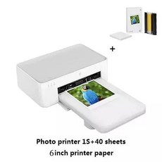 미지아 포켓 포토 사진 인화기 프린터 휴대용, 1, C. Add 40pcs paper