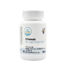 포라이프 에스 포뮬러 은행잎추출물, 1개, 60정