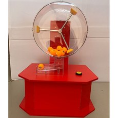 자동 경품공 추첨기 에어볼 복불복 카지노 번호뽑기 로또추첨기 이벤트 점괘통, 구슬 중 탁상 추첨기(구슬 100개), 1개