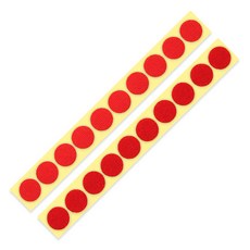 attizone 벨크로 원형찍찍이 (소포장) 20mm x 10세트 - 11칼라, 빨강, 10개