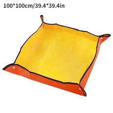 두꺼운 방수 매트 정원 토양 변경 도구 식물 꽃 냄비 재사용 가능한, 01 100x100cm(Thickened), 1개