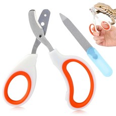 Ranjaner Bearded Dragon 손톱깎이 스테인리스 스틸 고양이 손톱 트리머 새 햄스터 토끼 카멜레온을 위한 작은 동물 수염 난 드래곤 용품 전문 발톱 트리머오렌, Ranjaner Bearded Dragon 손톱깎이,