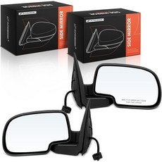 에이-프리미엄 쌍 2개 운전석 및 조수석 전동 도어 미러 - 쉐보레 실버라도 1500 2500 3500 타호 서브urban GMC 시에라 유콘 캐딜락 에스컬레이드와 호환 가능