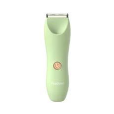 Manscape Groin & Body 남성용 및 고무 헤어 트리머 방수 전기 볼 교체 가능한 세라믹 블레이드, 01 녹색