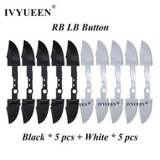 IVYUEEN 10 세트 화이트 블랙 RB LB 범퍼 버튼 XBox 시리즈 S X 컨트롤러 트리거 서라운드 가이드 On Off 수리 부품, 1개, 06 Mix 5 RB LB