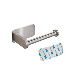 인앳홈 무타공 304 스테인리스 모던 휴지걸이 강력접착, 실버, 1개