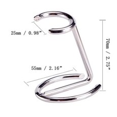 Beard 남성 면도 솔틀 면도기 스테인리스강 브래킷 세트 전문 살롱 홈 도구, Sliver, 01 Sliver, 1개