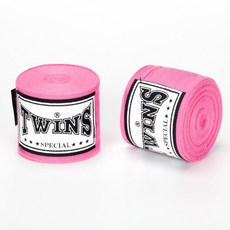 古川小夫 3米/5米 TWINS 泰拳 拳擊手綁帶 BOXING Hand Wraps 微彈性手綁帶 - 粉, 3米窄版, 1個