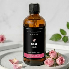레노포프 천연 에센셜오일 & 블랜딩오일 35종 테라퓨틱등급, 1개, 4.로즈, 100ml