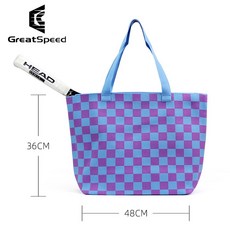 GreatSp 여성 테니스 라켓 가방 대용량 토트 스쿼시 배드민턴 Padel Pi leball 숄더, Type E