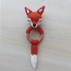 모빌 수제 아기 나무 치발기 DIY 사슴 엘크 딸랑이 신생아 설치류 링 모바일 체육관 교육 완구, [06] 6, 1개