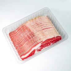 고기생각 미국산 초이스 업소용 우삼겹 냉동 슬라이스 삼겹양지, 1개