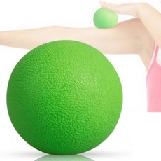 근막 마사지볼 지압 운동 싱글 볼 스트레칭, 1개, 더블마사지볼=블랙