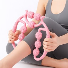 디심플 종아리 알빼는 다리 마사지 롤러, 핑크, 1개