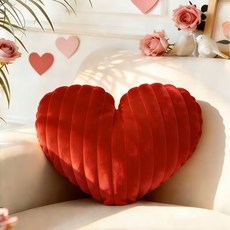 고급 포인트 폭닥 하트 미니 쿠션 부드러운 쿠션, 레드